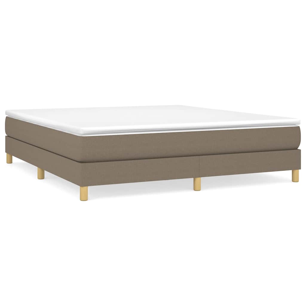 Struttura Letto a Rete a Molle Tortora 180x200 cm in Tessuto