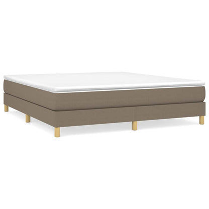 Struttura Letto a Rete a Molle Tortora 180x200 cm in Tessuto