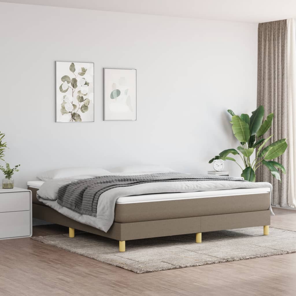 Struttura Letto a Rete a Molle Tortora 180x200 cm in Tessuto | homemem39