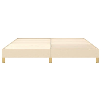Struttura Letto a Rete a Molle Crema 180x200 cm in Tessuto