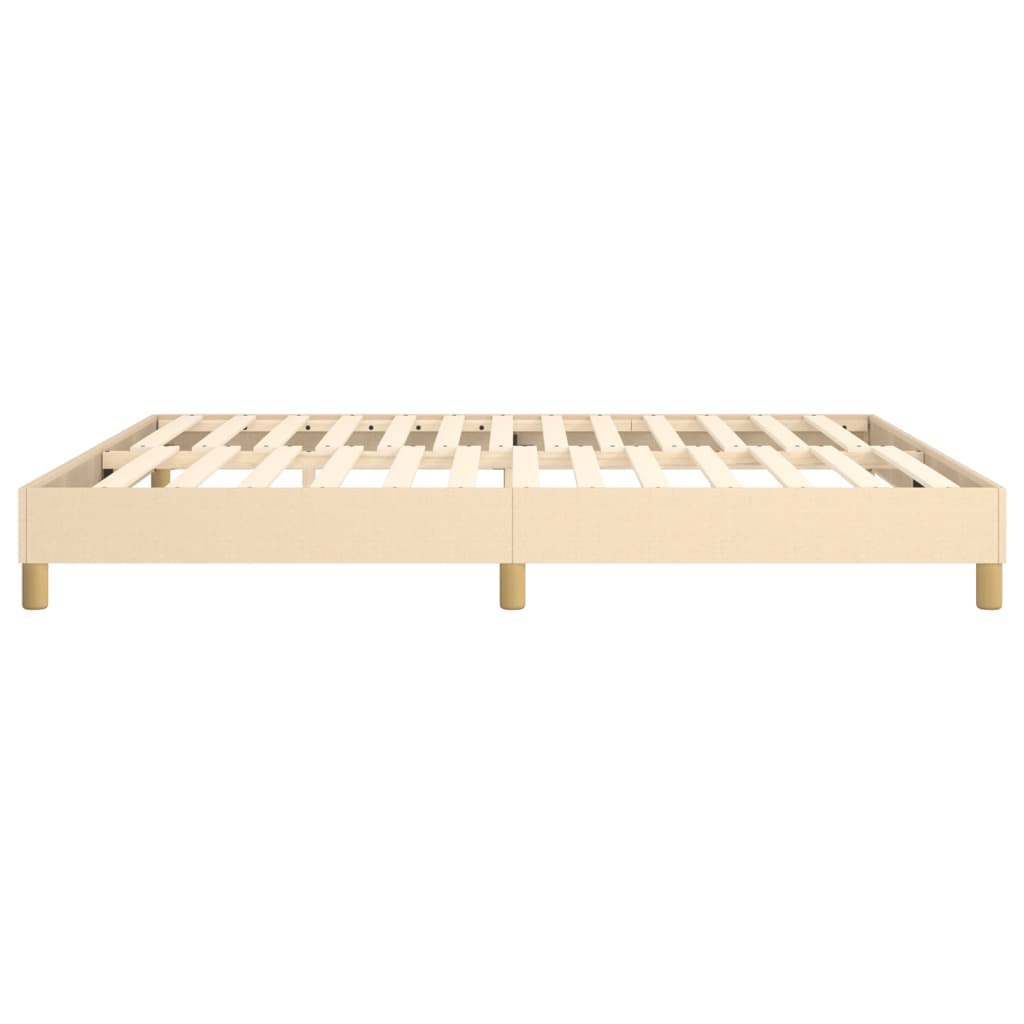 Struttura Letto a Rete a Molle Crema 180x200 cm in Tessuto | homemem39