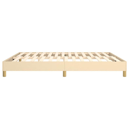 Struttura Letto a Rete a Molle Crema 180x200 cm in Tessuto
