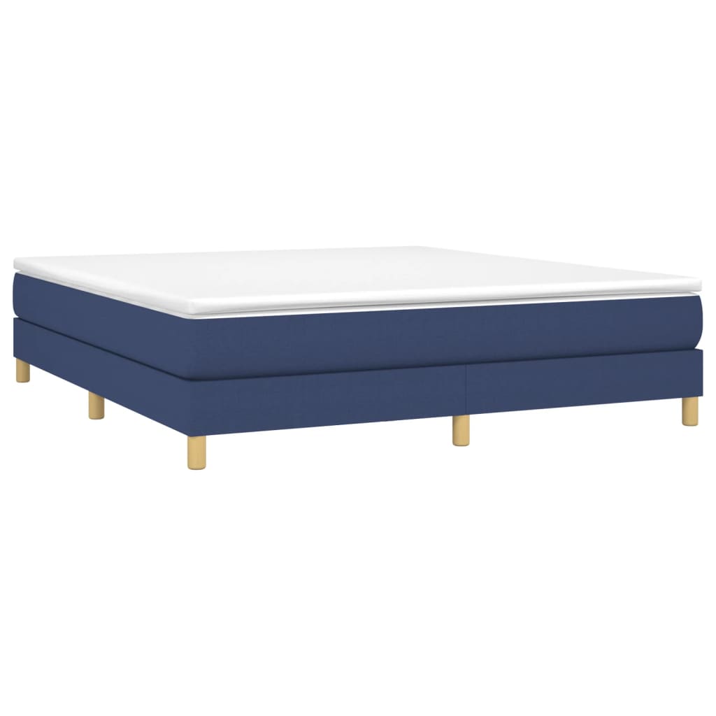 Struttura Letto a Rete a Molle Blu 180x200 cm in Tessuto | homemem39