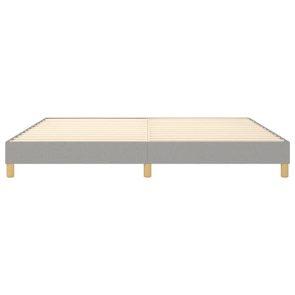 Struttura Letto a Rete a Molle Grigio Chiaro 200x200 cm Tessuto | homemem39