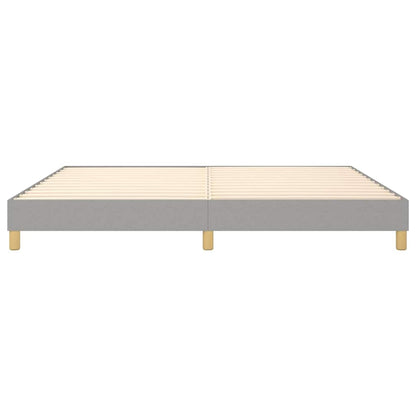Struttura Letto a Rete a Molle Grigio Chiaro 200x200 cm Tessuto