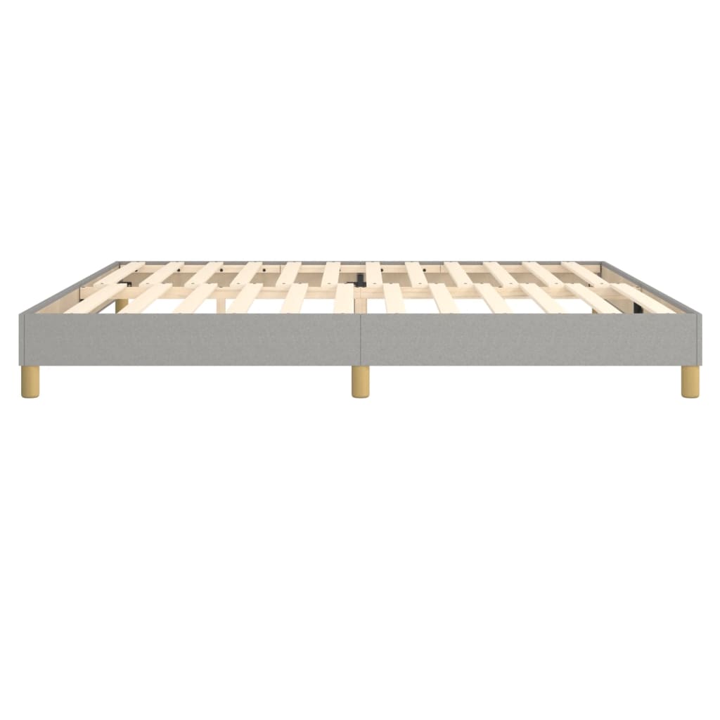 Struttura Letto a Rete a Molle Grigio Chiaro 200x200 cm Tessuto | homemem39