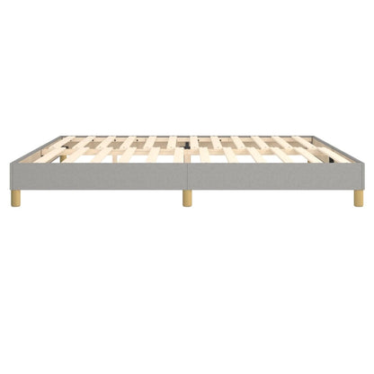 Struttura Letto a Rete a Molle Grigio Chiaro 200x200 cm Tessuto | homemem39