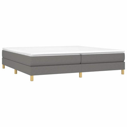 Struttura Letto a Rete a Molle Grigio Scuro 200x200 cm Tessuto
