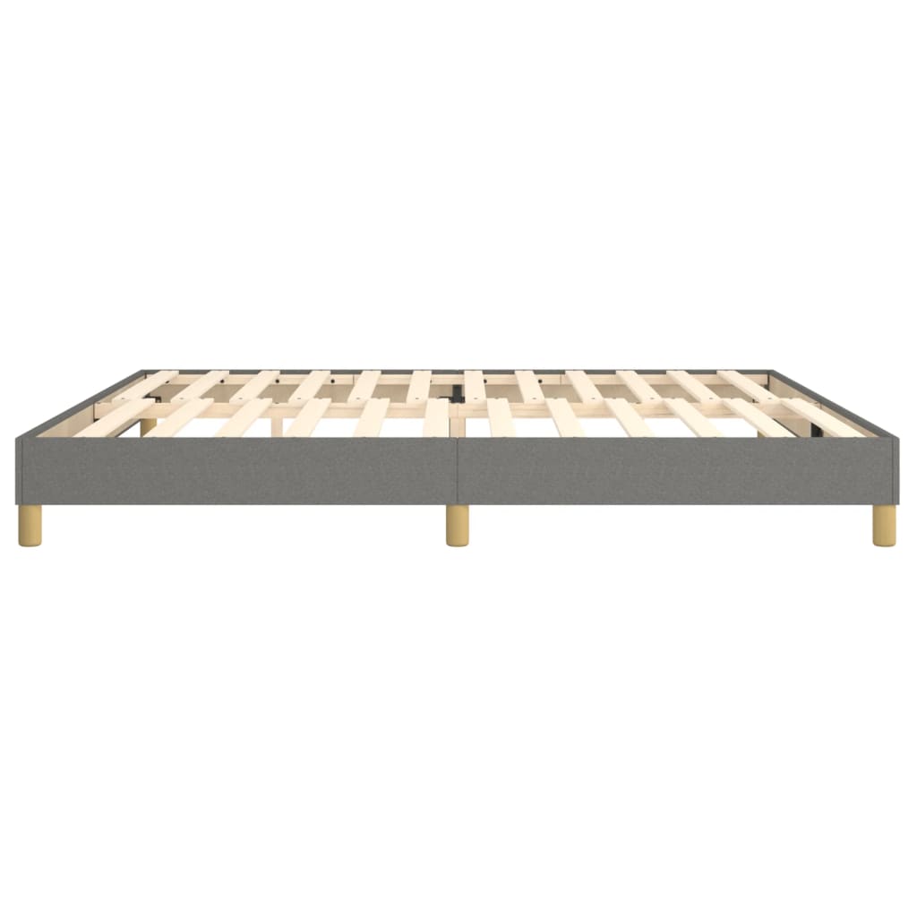 Struttura Letto a Rete a Molle Grigio Scuro 200x200 cm Tessuto | homemem39