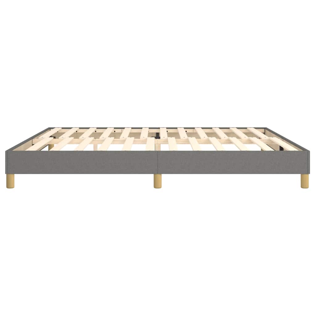 Struttura Letto a Rete a Molle Grigio Scuro 200x200 cm Tessuto