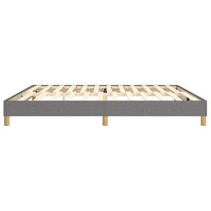 Struttura Letto a Rete a Molle Grigio Scuro 200x200 cm Tessuto