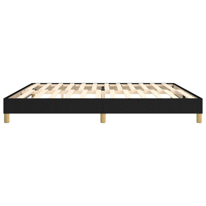 Struttura Letto a Rete a Molle Nero 200x200 cm in Tessuto | homemem39