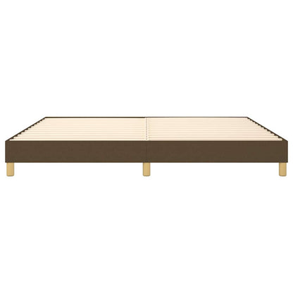 Struttura Letto a Rete a Molle Marrone Scuro 200x200 cm Tessuto