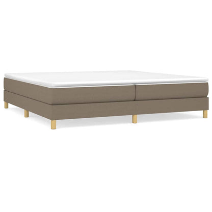 Struttura Letto a Rete a Molle Tortora 200x200 cm in Tessuto