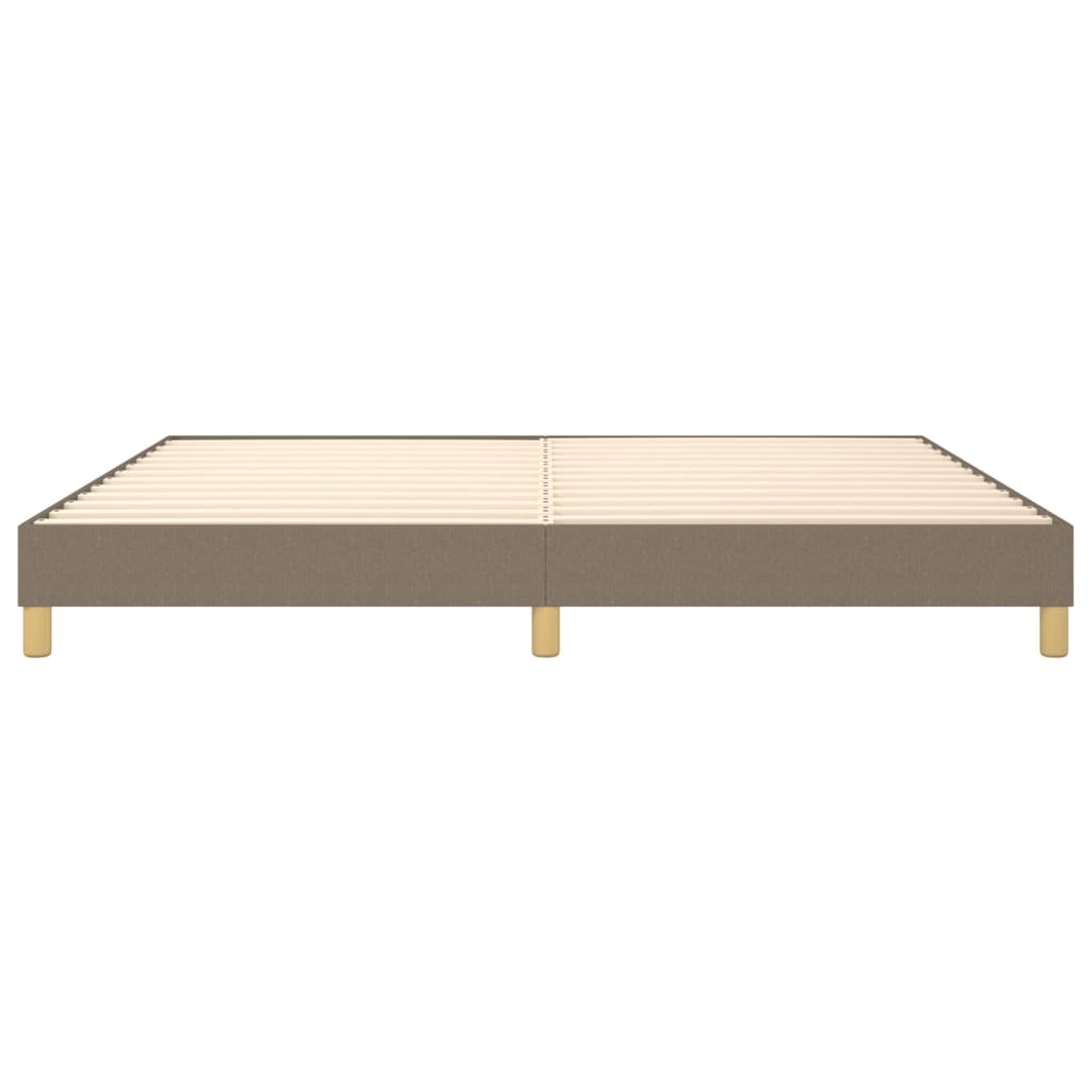 Struttura Letto a Rete a Molle Tortora 200x200 cm in Tessuto | homemem39