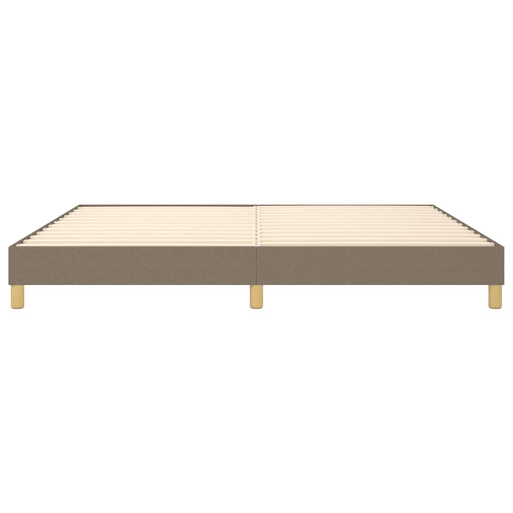 Struttura Letto a Rete a Molle Tortora 200x200 cm in Tessuto