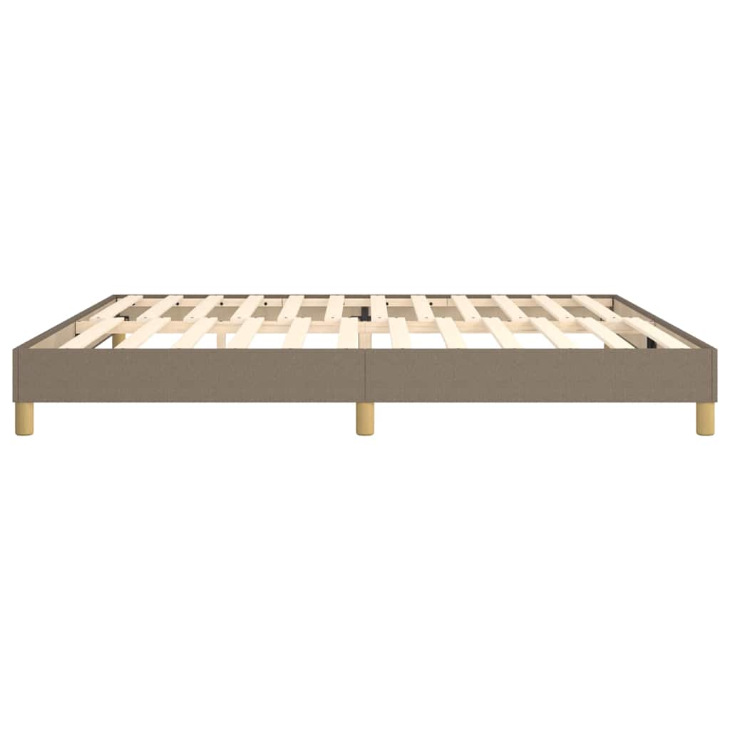 Struttura Letto a Rete a Molle Tortora 200x200 cm in Tessuto