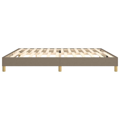 Struttura Letto a Rete a Molle Tortora 200x200 cm in Tessuto