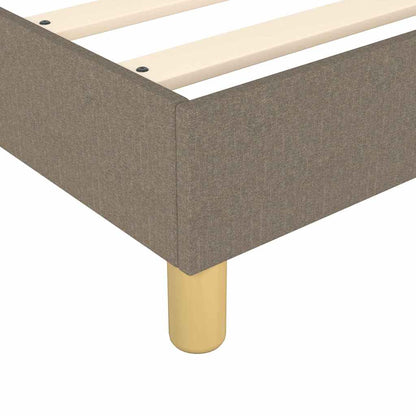 Struttura Letto a Rete a Molle Tortora 200x200 cm in Tessuto