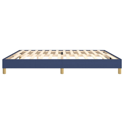 Struttura Letto a Rete a Molle Blu 200x200 cm in Tessuto | homemem39