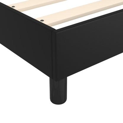 Struttura Letto a Rete a Molle Nero 80x200 cm in Similpelle | homemem39
