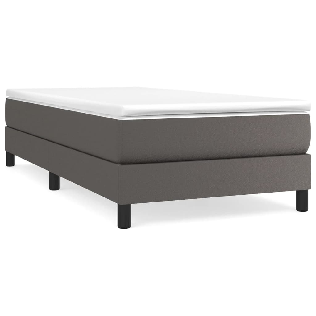 Struttura Letto a Rete a Molle Grigio 80x200 cm in Similpelle | homemem39