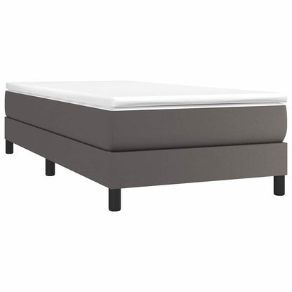 Struttura Letto a Rete a Molle Grigio 80x200 cm in Similpelle