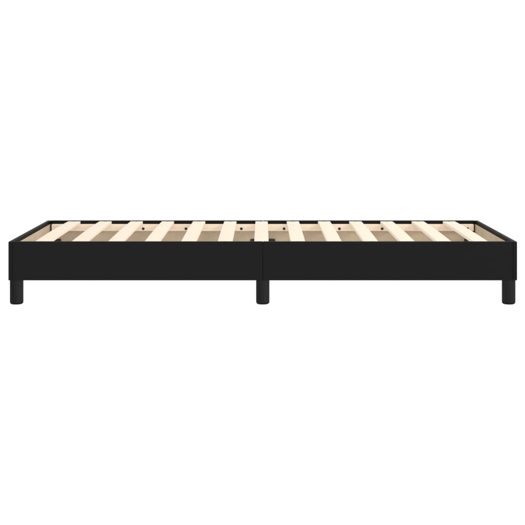 Struttura Letto a Rete a Molle Nero 90x190 cm in Similpelle | homemem39