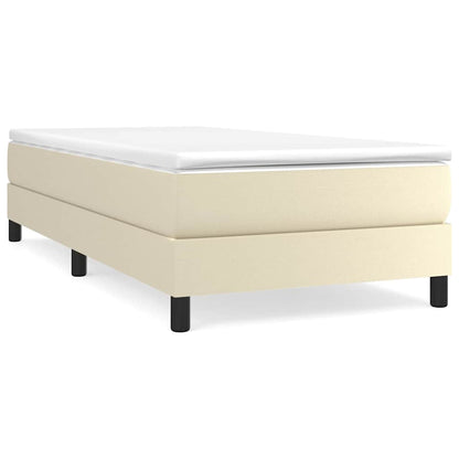 Struttura Letto a Rete a Molle Crema 90x190 cm in Similpelle