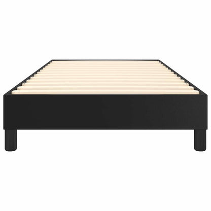 Struttura Letto a Rete a Molle Nero 90x200 cm in Similpelle