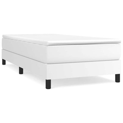 Struttura Letto a Rete a Molle Bianco 90x200 cm in Similpelle