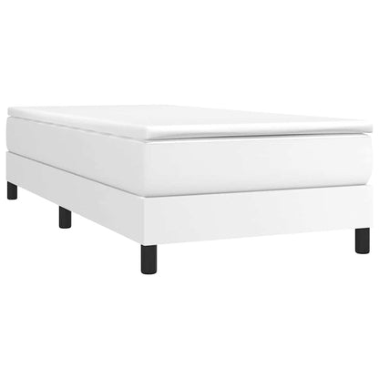 Struttura Letto a Rete a Molle Bianco 90x200 cm in Similpelle