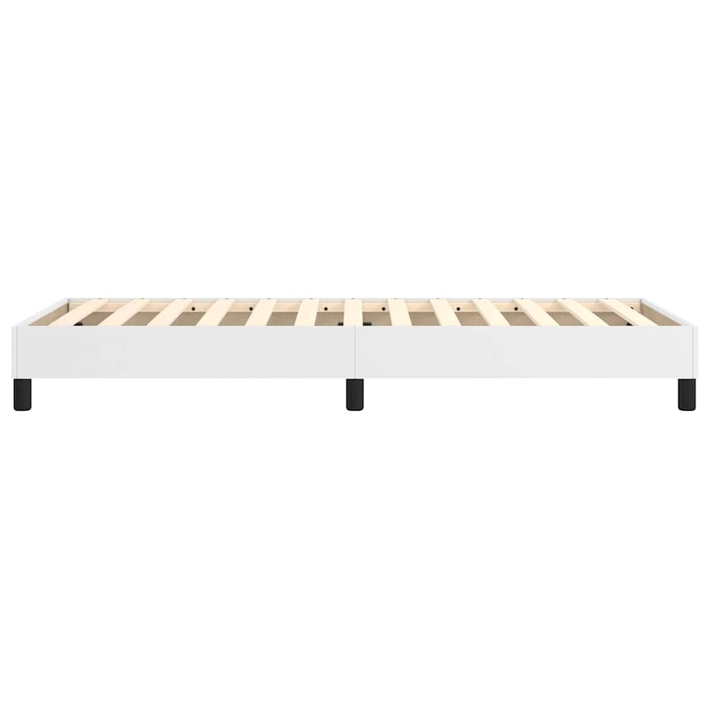 Struttura Letto a Rete a Molle Bianco 90x200 cm in Similpelle