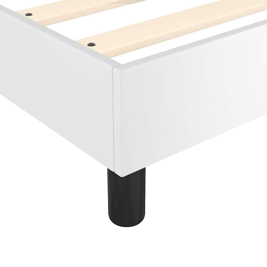 Struttura Letto a Rete a Molle Bianco 90x200 cm in Similpelle