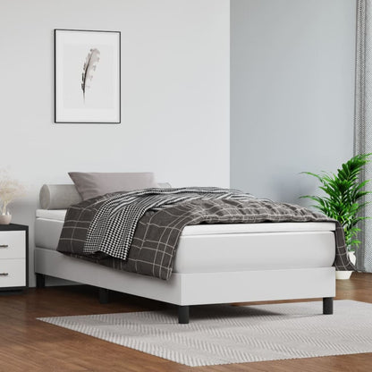 Struttura Letto a Rete a Molle Bianco 90x200 cm in Similpelle | homemem39