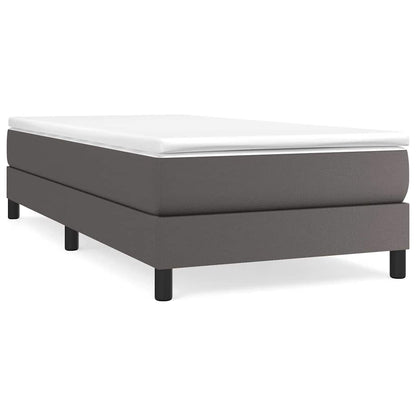 Struttura Letto a Rete a Molle Grigio 90x200 cm in Similpelle