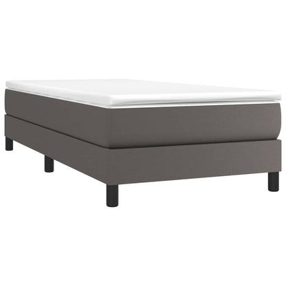 Struttura Letto a Rete a Molle Grigio 90x200 cm in Similpelle | homemem39