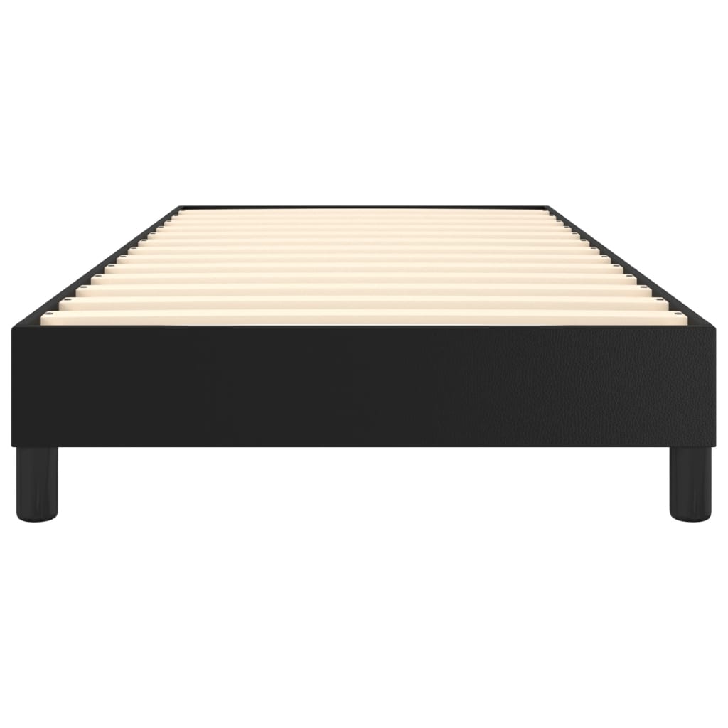 Struttura Letto a Rete a Molle Nero 100x200 cm in Similpelle | homemem39