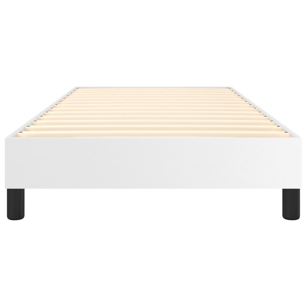 Struttura Letto a Rete a Molle Bianco 100x200 cm in Similpelle | homemem39