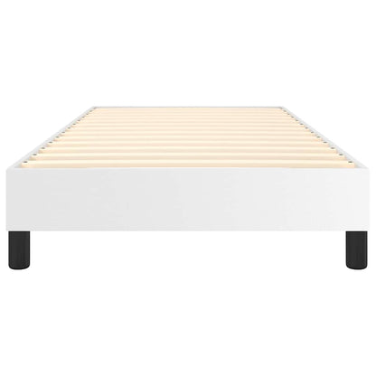 Struttura Letto a Rete a Molle Bianco 100x200 cm in Similpelle