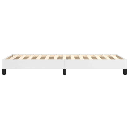Struttura Letto a Rete a Molle Bianco 100x200 cm in Similpelle