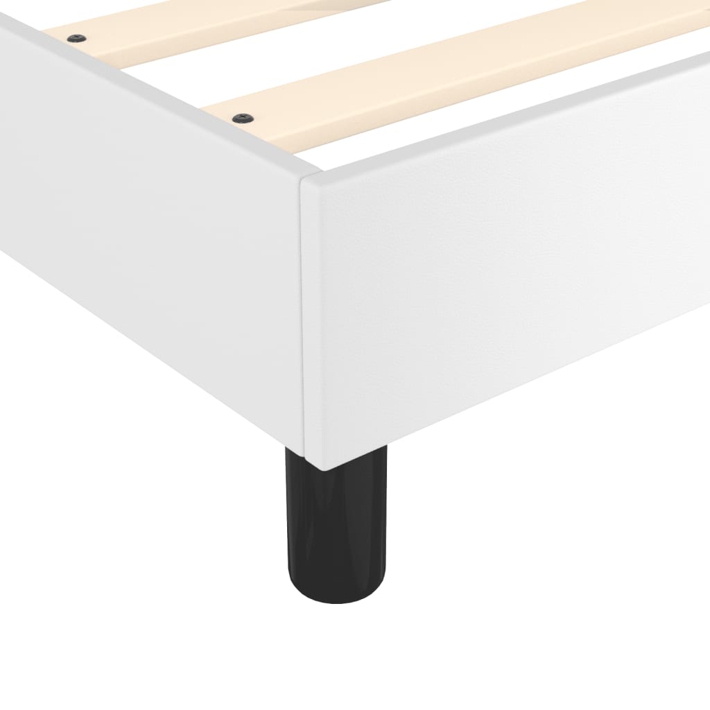 Struttura Letto a Rete a Molle Bianco 100x200 cm in Similpelle | homemem39