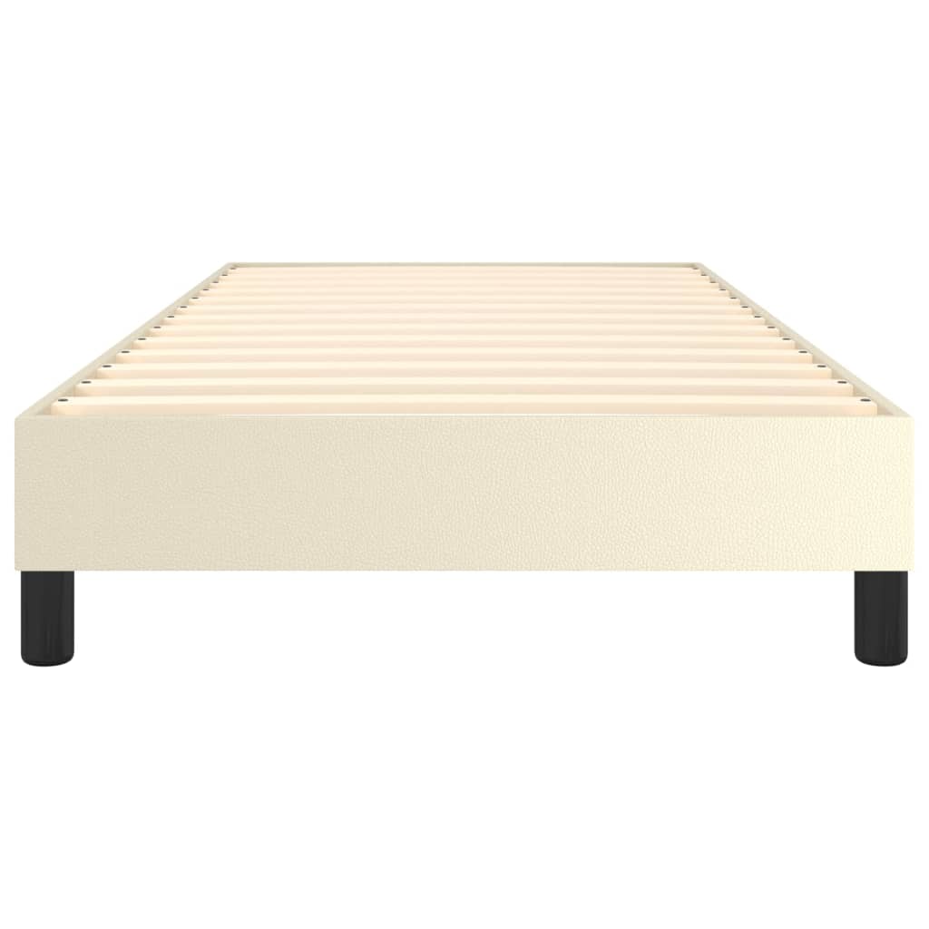 Struttura Letto a Rete a Molle Crema 100x200 cm in Similpelle | homemem39