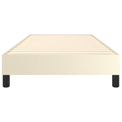 Struttura Letto a Rete a Molle Crema 100x200 cm in Similpelle | homemem39