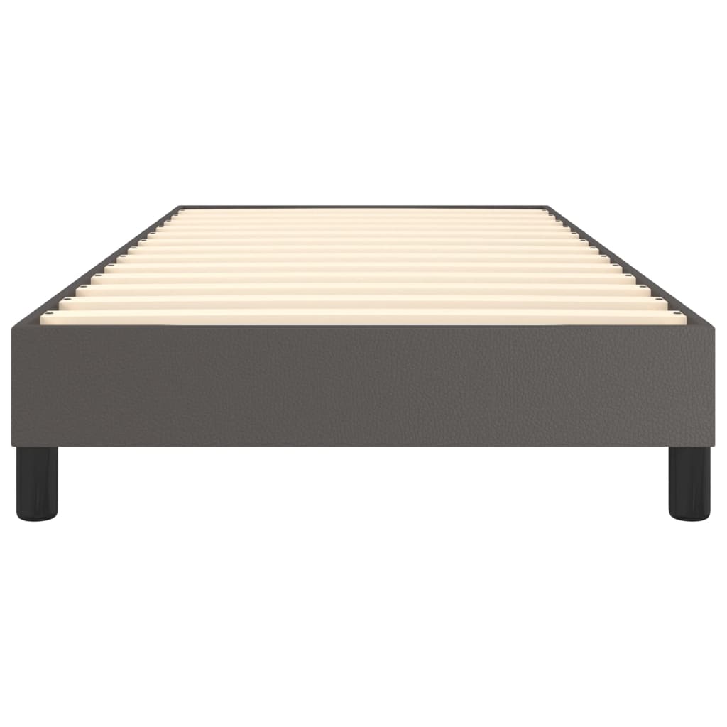 Struttura Letto a Rete a Molle Grigio 100x200 cm in Similpelle | homemem39