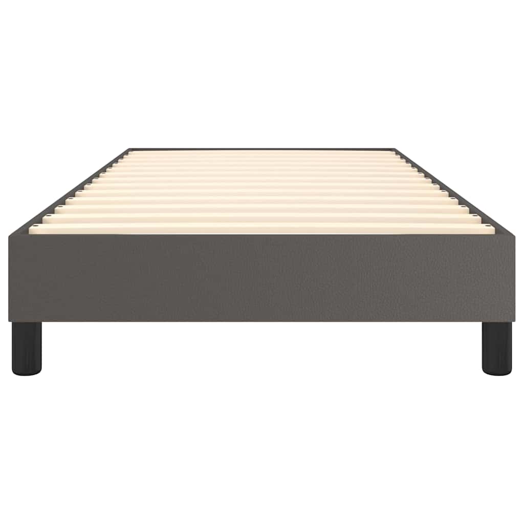 Struttura Letto a Rete a Molle Grigio 100x200 cm in Similpelle