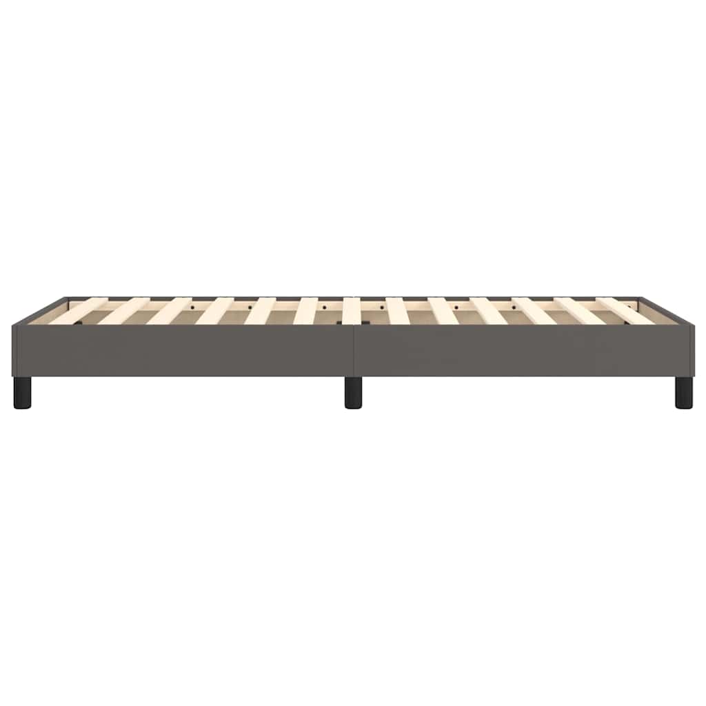 Struttura Letto a Rete a Molle Grigio 100x200 cm in Similpelle
