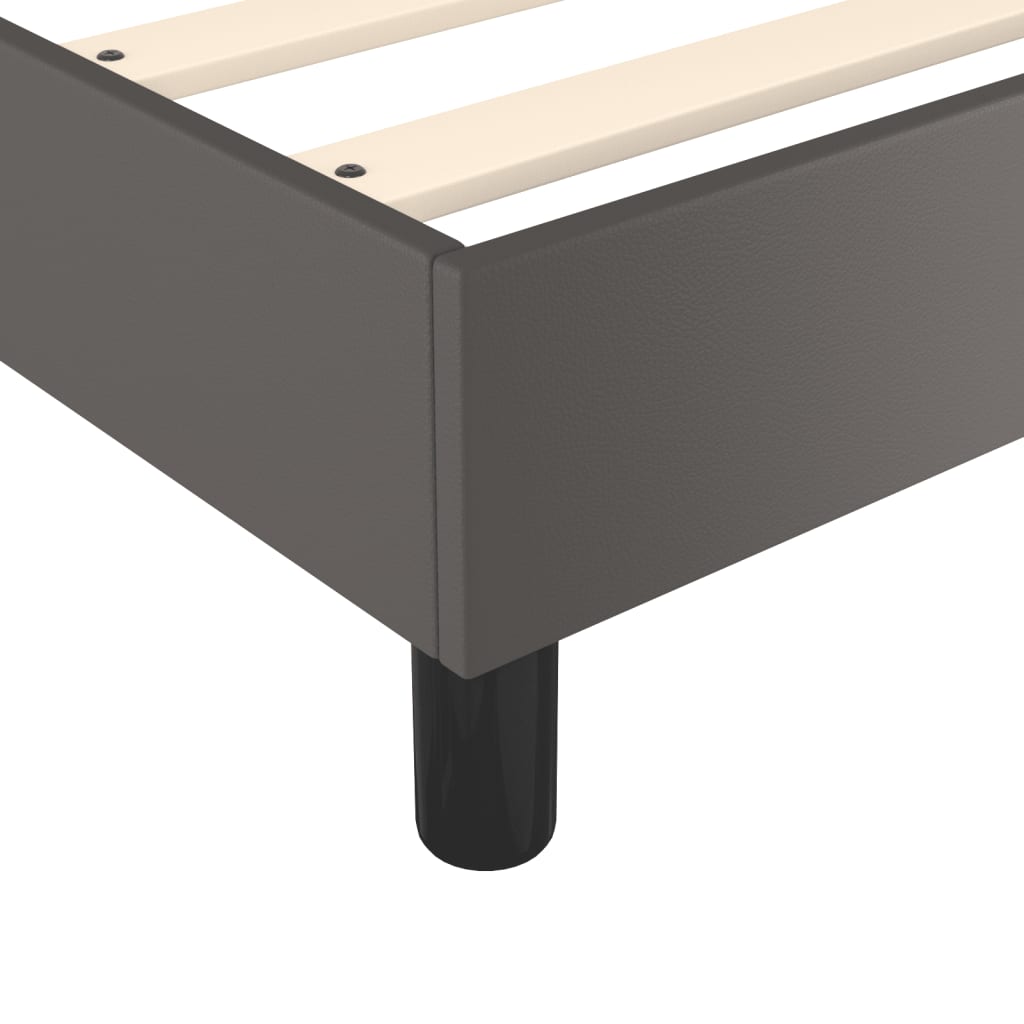 Struttura Letto a Rete a Molle Grigio 100x200 cm in Similpelle | homemem39