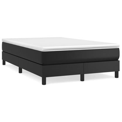 Struttura Letto a Rete a Molle Nero 120x200 cm in Similpelle