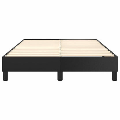 Struttura Letto a Rete a Molle Nero 120x200 cm in Similpelle